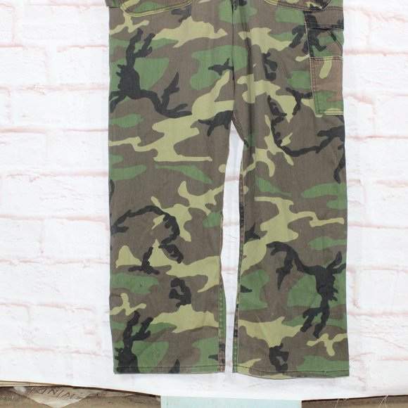 *Unbranded Green 100% Cotton Camouflage Overall Size 36 - Picture 6 of 8